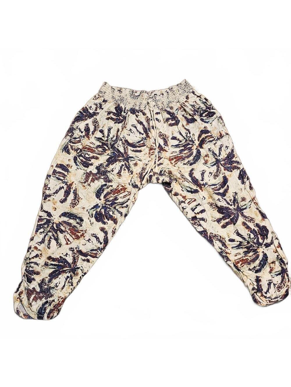 American Original Rewash Brand Cropped Pants  Tropical Print  Size XL